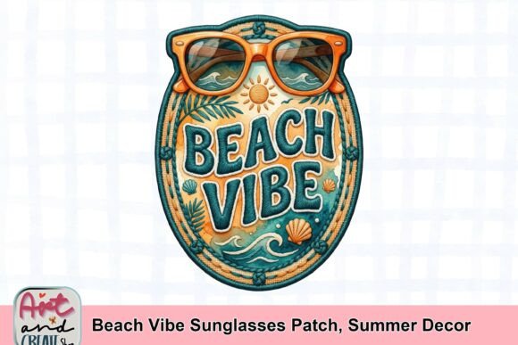 Beach Vibe Sunglasses Patch: Your Go-To Summer Decor Asset