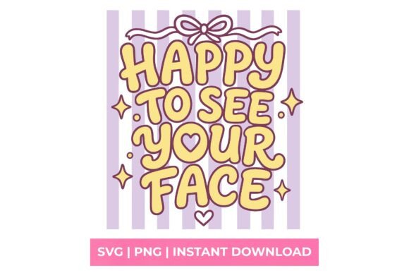 Happy to See Your Face Retro Teacher SVG: A Creative Asset