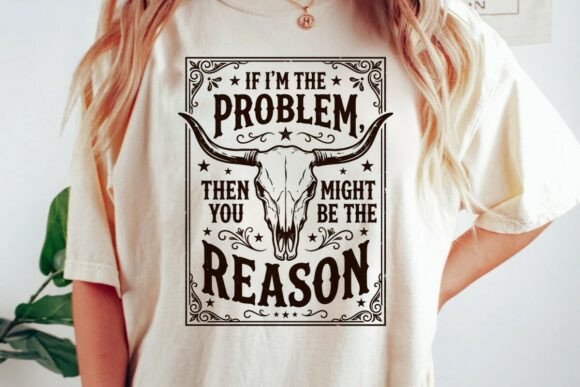 Longhorn Skull Sarcastic Western Quote: A Bold Graphic for Attitude-Driven Design