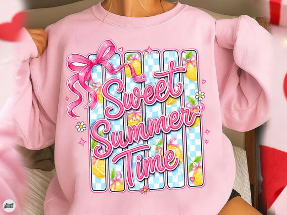 Preppy Sweet Summer Time Bow PNG: Your New Go-To Design Asset