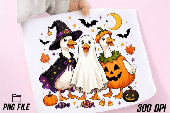 Spooky Goose Costume Halloween PNG: Your Next Design Asset