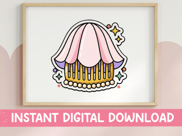 The Pearl Oyster Shell with Comb Sticker: A Spark of Salon-Ready Glam