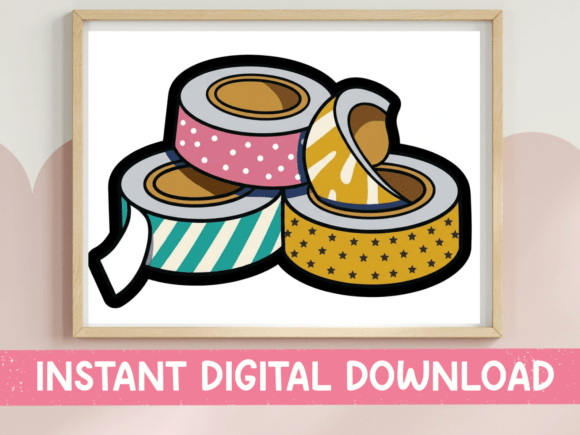 Washi Tape Roll Clipart: A Designer's Guide to This Cheerful Asset